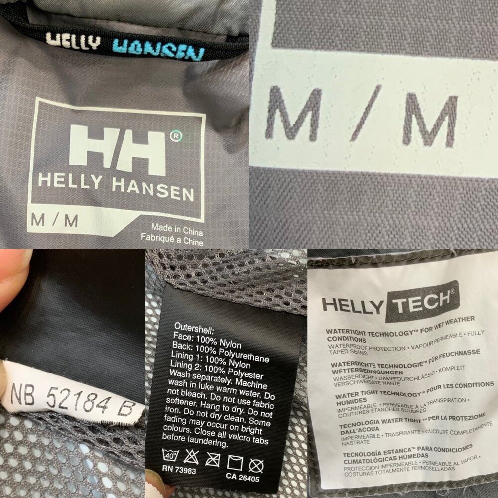 Helly Hansen Packable Windbreaker Jacket M Blue G… - image 4